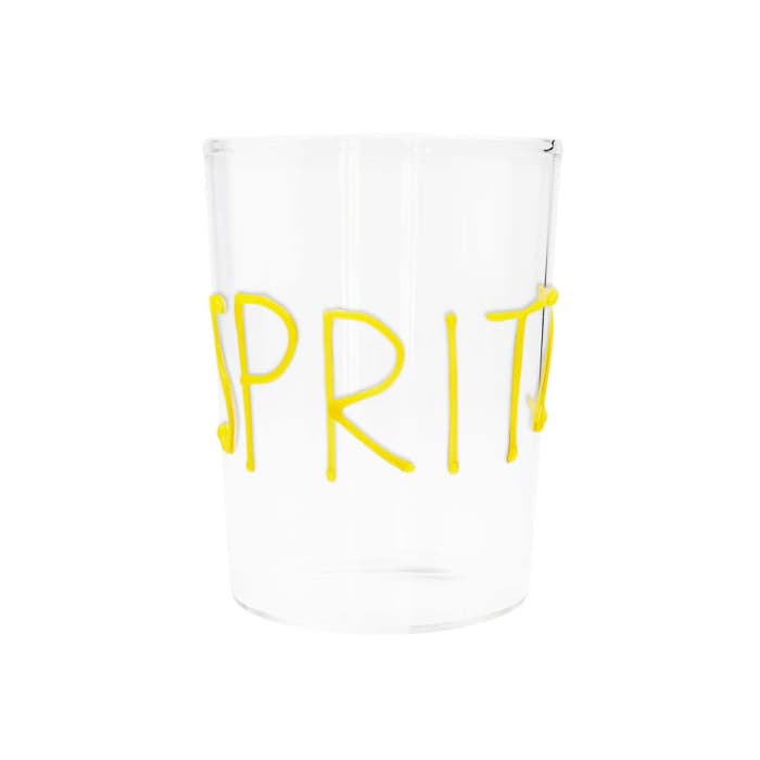 WDLIFESTYLE - Bicchiere da cocktail con scritta decorativa in vetro colorato