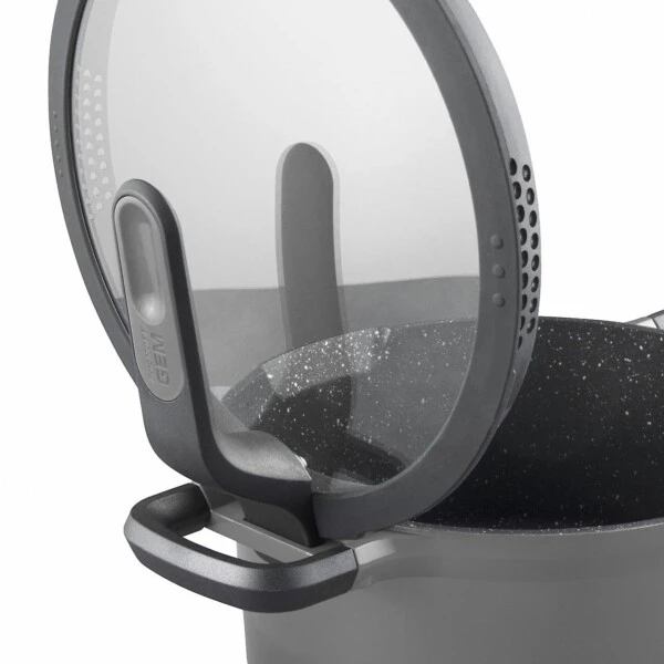 BERGHOFF- TEGAME CON MANICI E COPERCHIO 24 CM STAY COOL - immagine 5