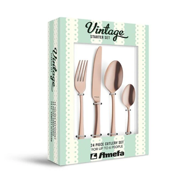 AMEFA - AMEFA AUSTIN VINTAGE SET 24pz - BLACK