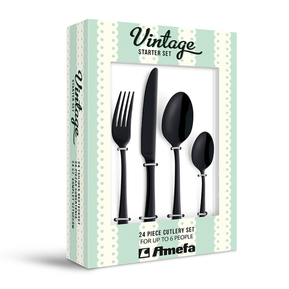 AMEFA - AMEFA AUSTIN VINTAGE SET 24pz - BLACK