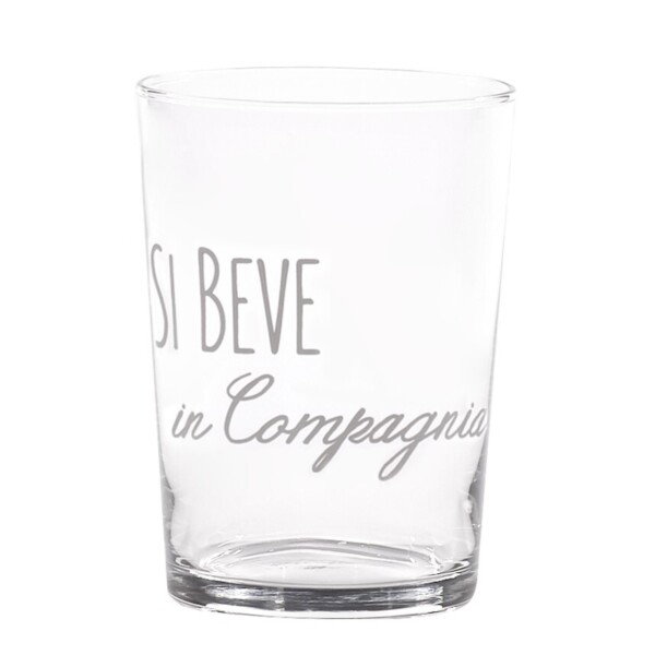 SIMPLE DAY - SET 2 BICCHIERI SI BEVE IN COMPAGNIA 50cl