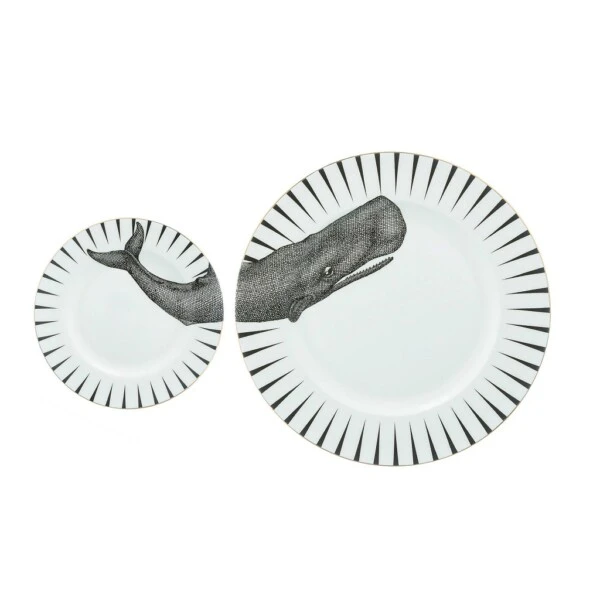 YVONNE ELLEN - SET 2 PIATTI WHALE