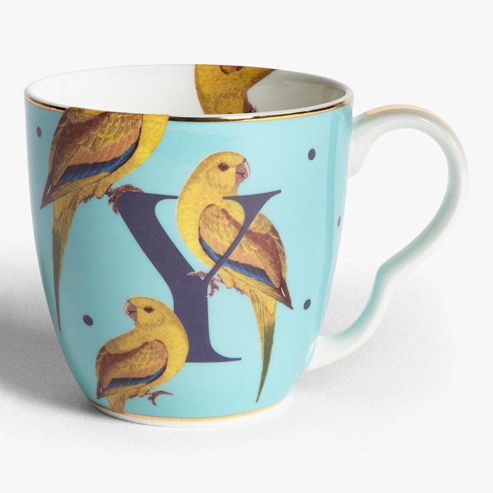 YVONNE ELLEN - TAZZA ALPHABET MUG - "Y" YELLOWTIT