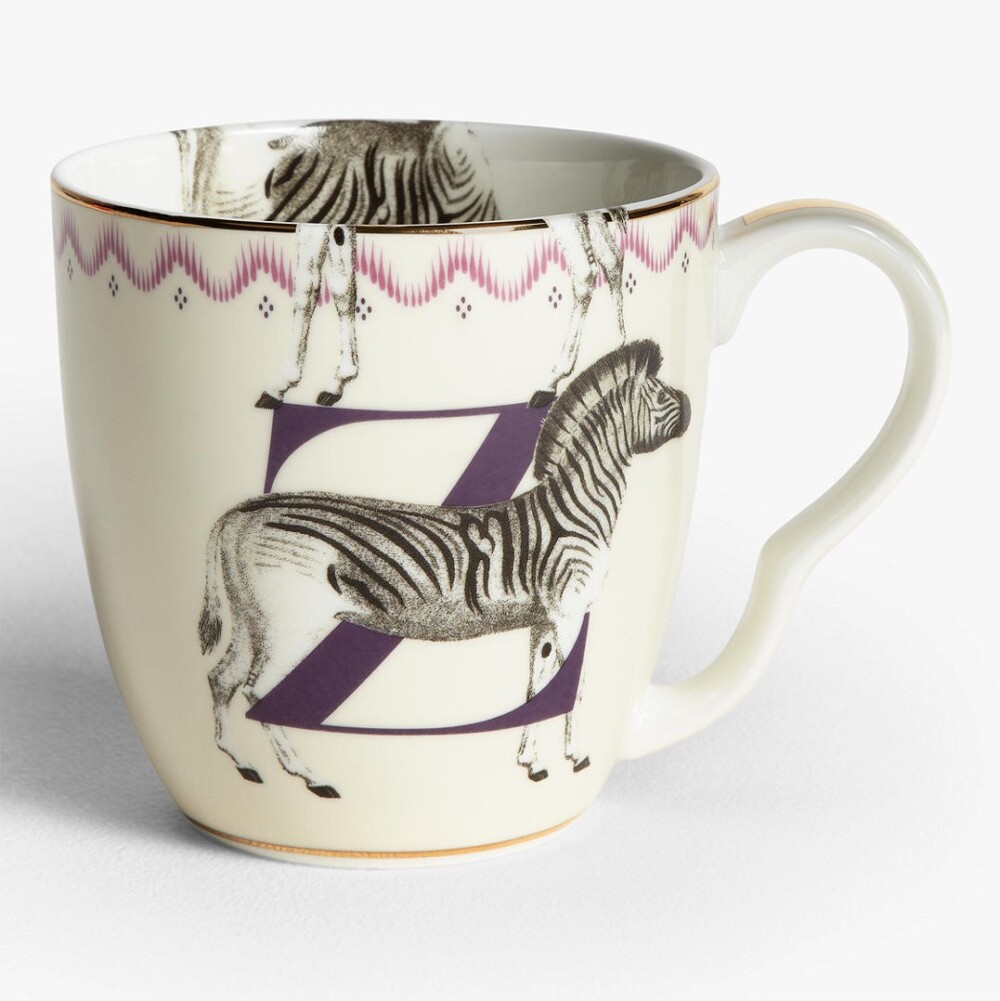 YVONNE ELLEN - TAZZA ALPHABET MUG - "Z" ZEBRA