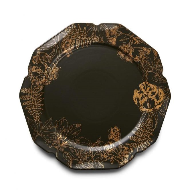 ESSENZA HOME - PIATTO SEGNAPOSTO MASTERPIECE DARK GREEN