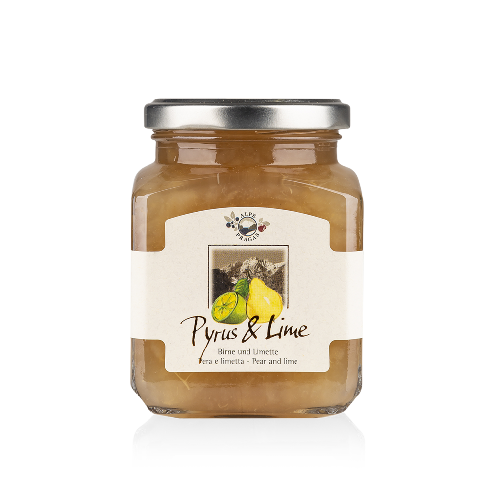 ALPE PRAGAS - COMPOSTA DI FRUTTA PERA & LIME 75% FRUTTA