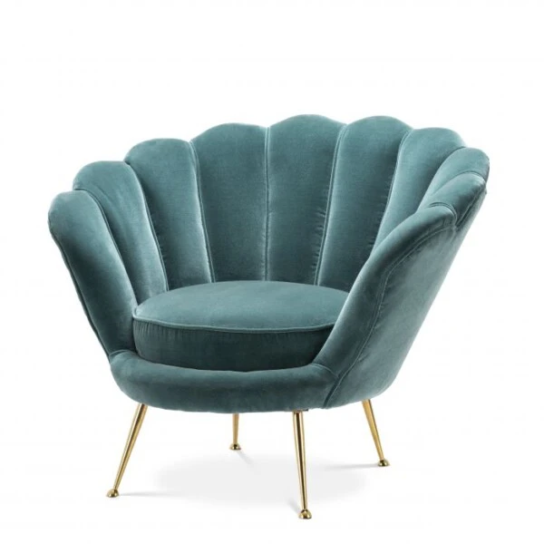 EI. - CHAIR TRAPEZIUM - TURCHESE