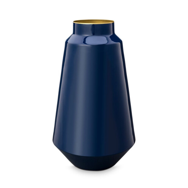 PIP STUDIO - VASO IN METALLO BLU 36CM