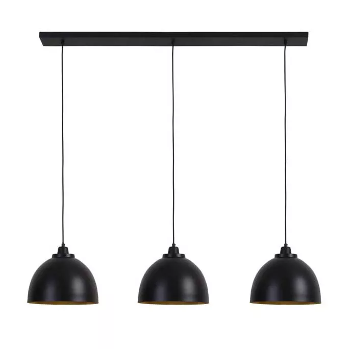 STILE STORE - LAMPADA A SOSPENSIONE 3L - KYLIE MATT BLACK GOLD