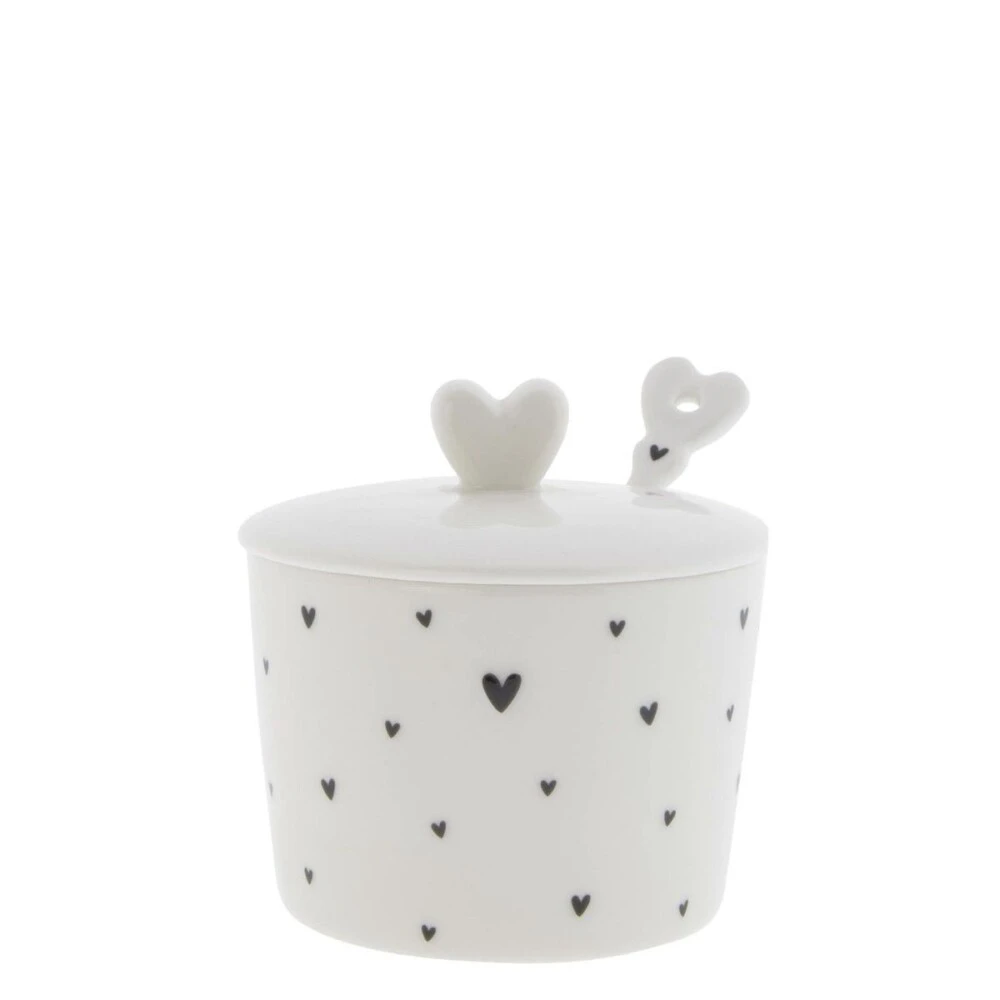 BASTION COLLECTION - ZUCCHERIERA CON CUCCHIAINO "HEARTS IN BLACK"