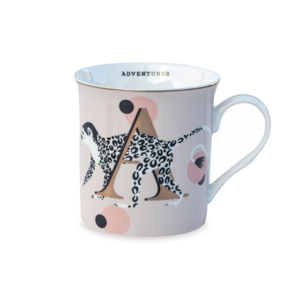 YVONNE ELLEN - THE GOLD EDITION ALPHABET MUG - A