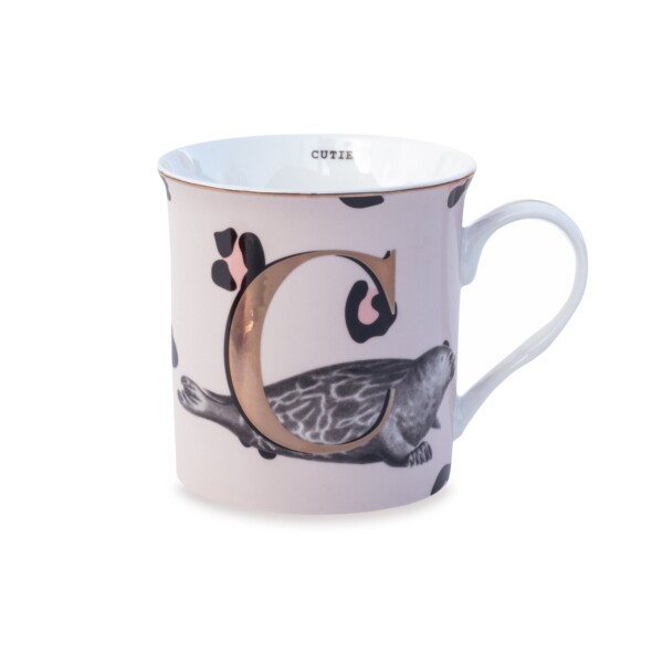 YVONNE ELLEN - THE GOLD EDITION ALPHABET MUG - C