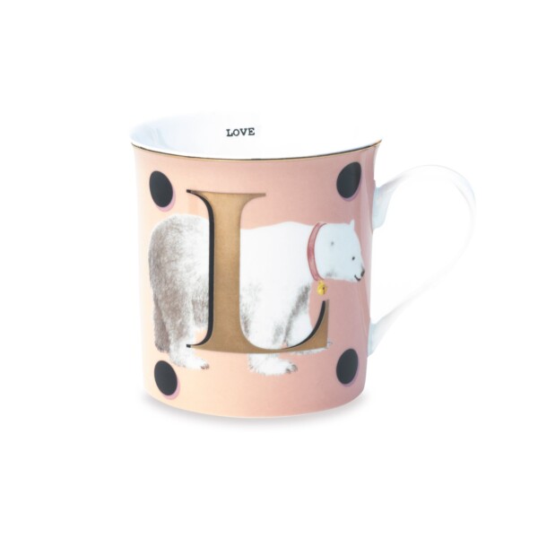 YVONNE ELLEN - THE GOLD EDITION ALPHABET MUG - L