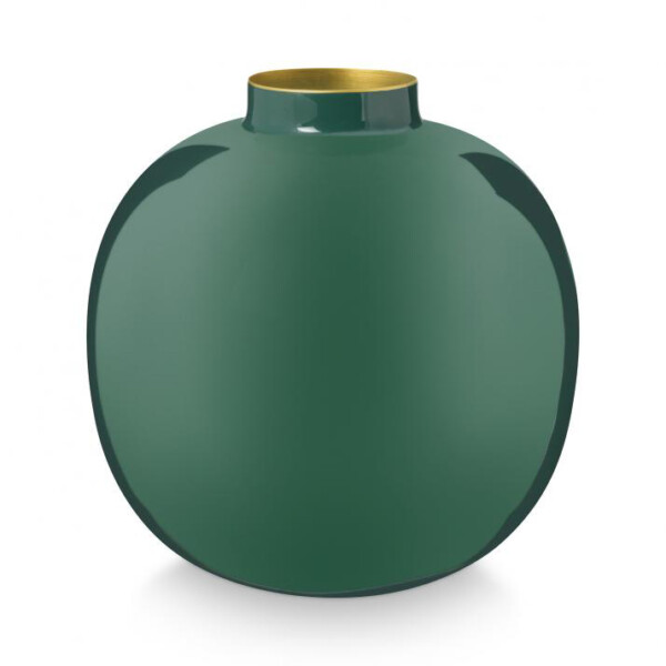 PIP STUDIO - VASO SMALTATO DARK GREEN - 23cm