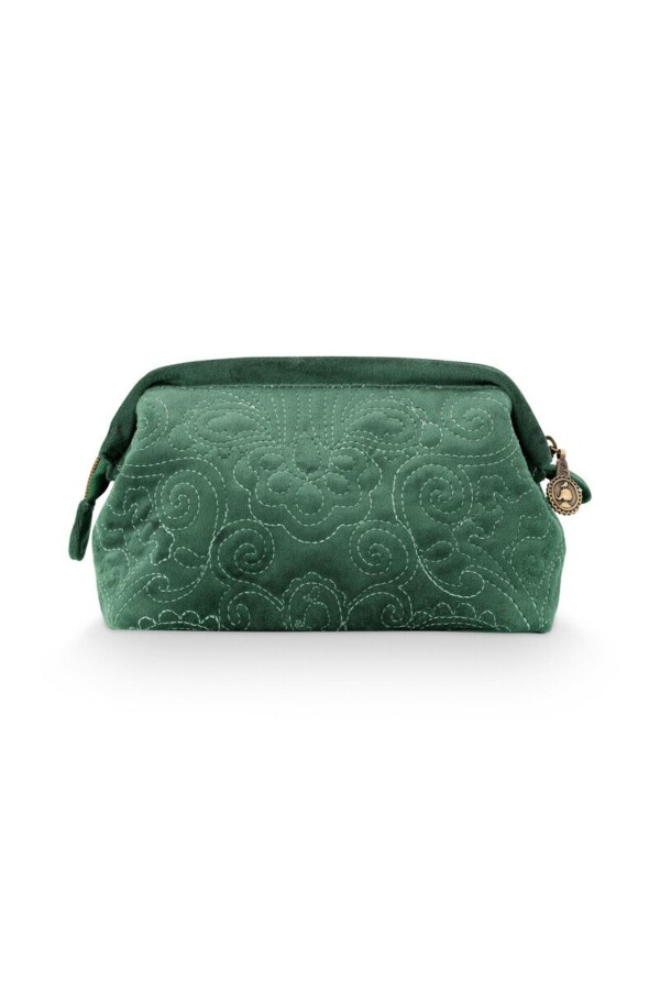 P.S. - Cosmetic Purse Small Velvet Green