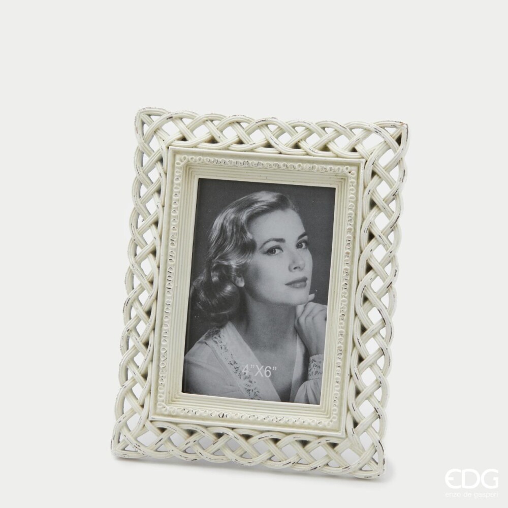 EDG - PORTAFOTO INTRECCIO 23X19 ARGENTO