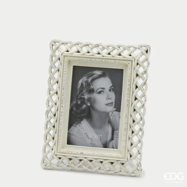 EDG - PORTAFOTO INTRECCIO 23X19 ARGENTO