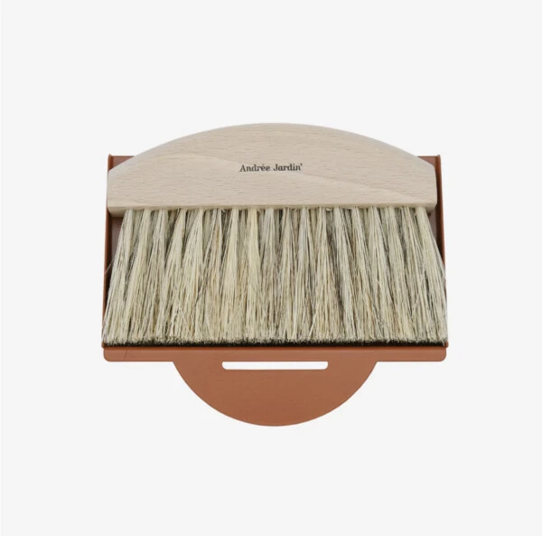 ANDREE JARDIN - SET PALETTA E SPAZZOLA DA TAVOLO ROSSO MATTONE