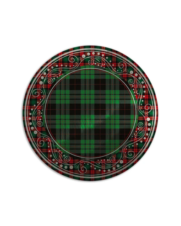 EMILY EVANS - SOTTOPIATTO METAL CHRISTMAS ROCK GREEN TARTAN