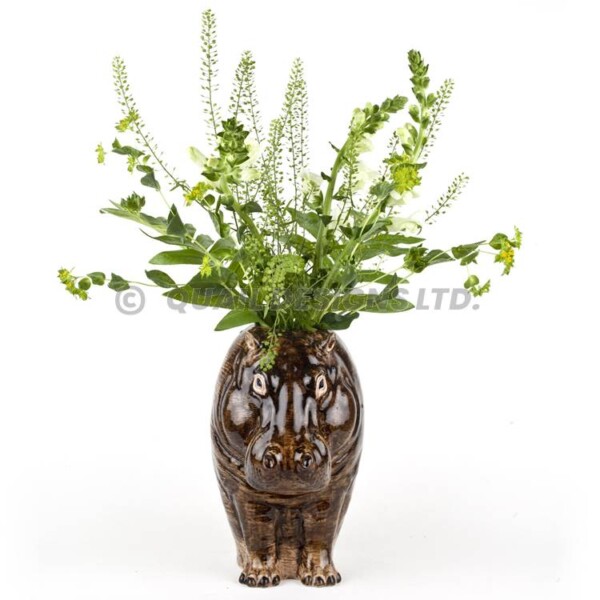 QUAIL CERAMICHE - Ippopotamo vaso per fiori