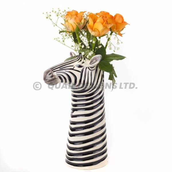 QUAIL CERAMICHE - Zebra vaso per fiori - Grande