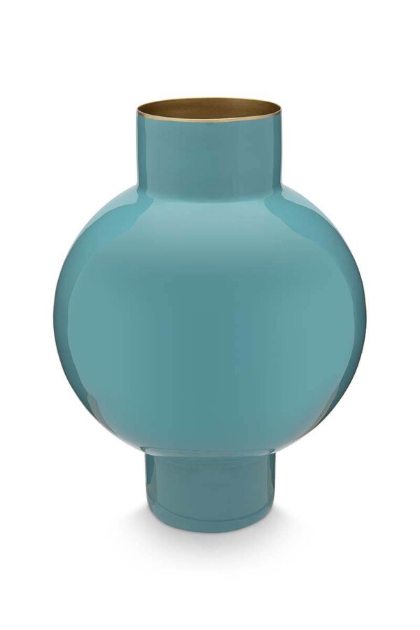 PIP STUDIO - VASO METAL SMALL SEA GREEN 18X24 Cm