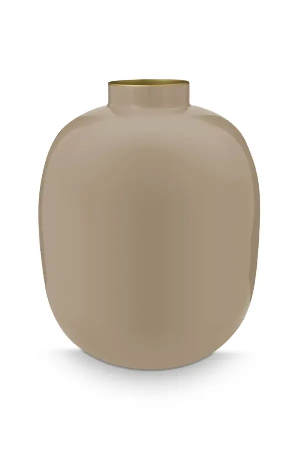 PIP STUDIO - VASO METAL KHAKI 32 Cm