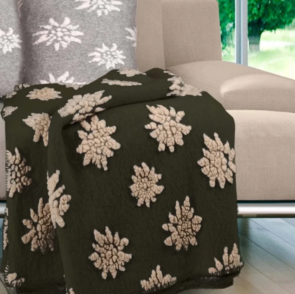 BIELLA FABRICS - PLAID LANA COTTA STELLA (5 Colori) - immagine 2