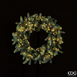 EDG - CORONA NATALIZIA PINO CON 100 LED