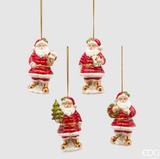 EDG - DECORO DA APPENDERE BABBO NATALE (4 Modelli)