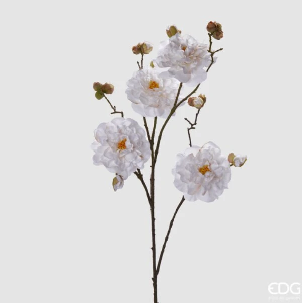 EDG - PEONIA ARTIFICIALE CON FOGLIE