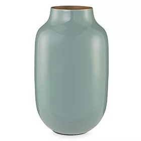 PIP STUDIO - VASO OVALE IN METALLO BLU 30CM