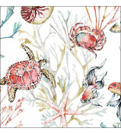 AMBIENTE - Napkin 33 Sea Animals