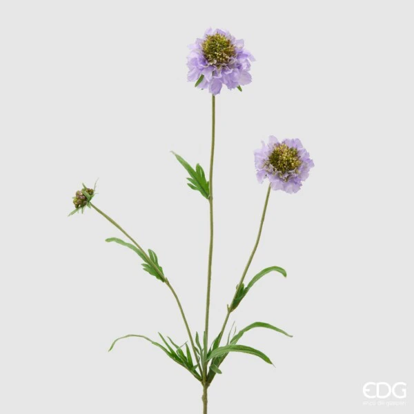 EDG - RAMO DI SCABIOSA REX ARTIFICIALE 3 FIORI H65