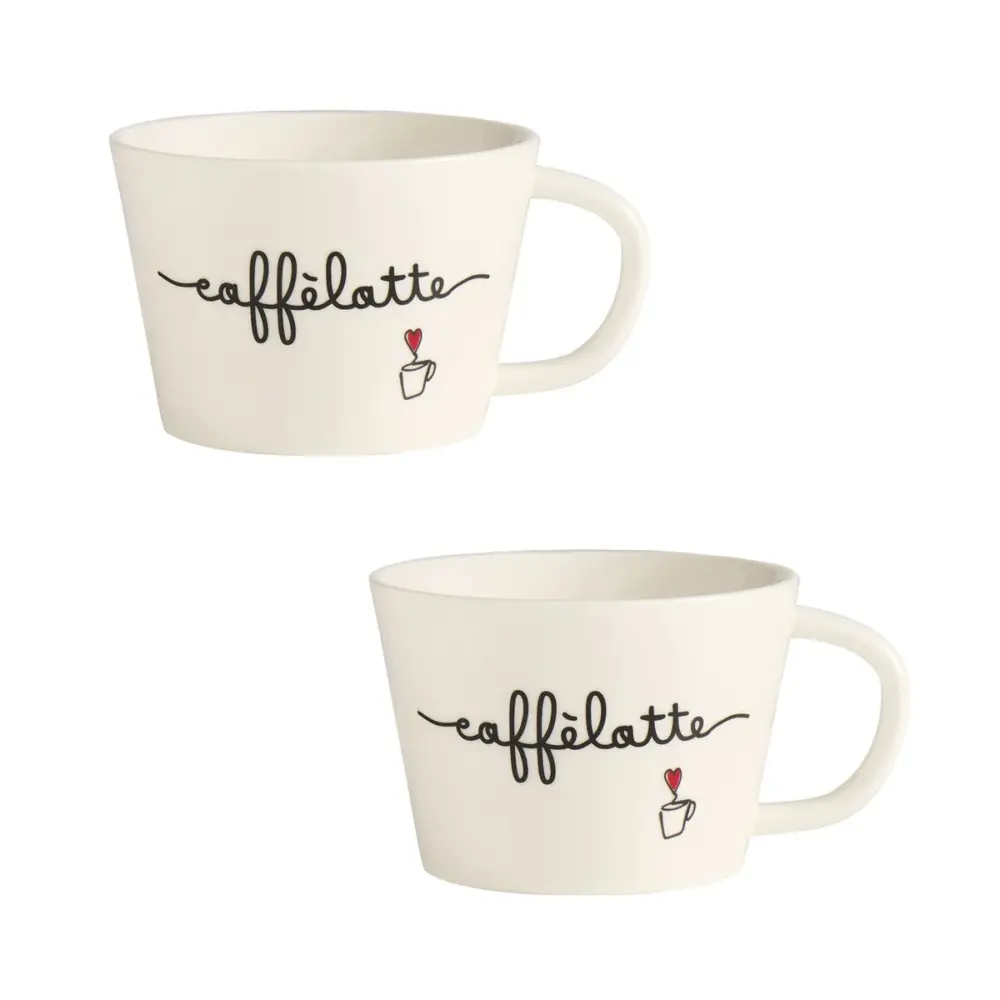 SIMPLE DAY - SET 2 TAZZE COLAZIONE CAFFELATTE