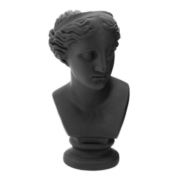 EDG - VASO VENERE IN CERAMICA NERA H58