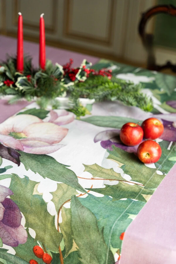 THE NAPKING - Set 4 Tovagliette colazione Winterland in raso