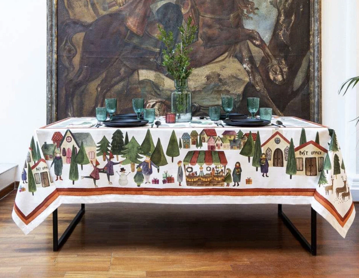 THE NAPKING - Tovaglia Winterland in raso