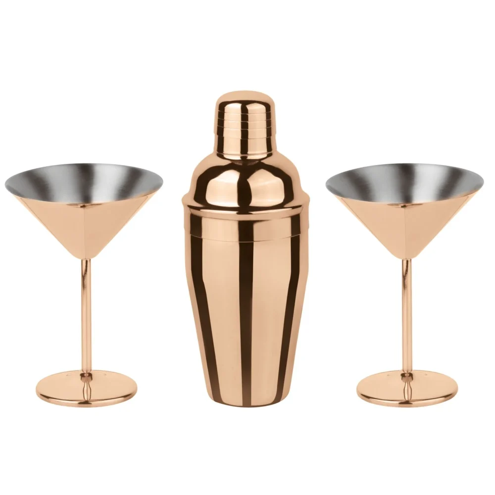 SAMBONET PADERNO - SET MIXOLOGY 3 PZ MARTINI INOX COPPER