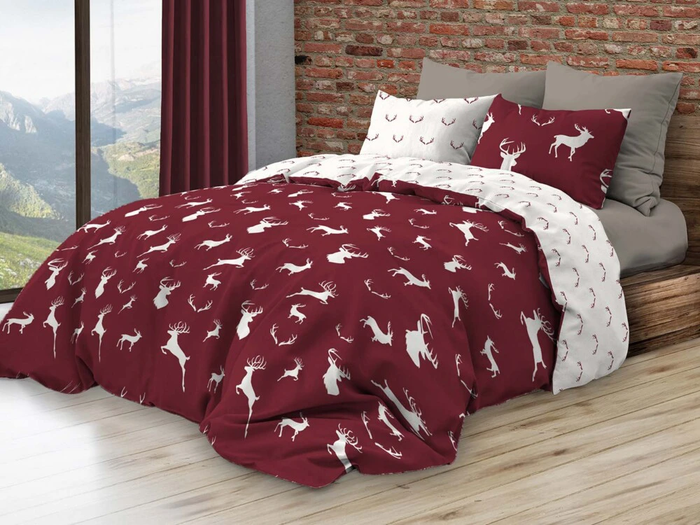 DAUNEX - PARURE COPRIPIUMINO INFINITY JOHN BORDEAUX (2 Misure)