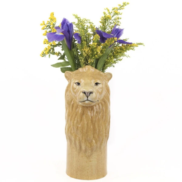 QUAIL CERAMICHE - Leone vaso per fiori