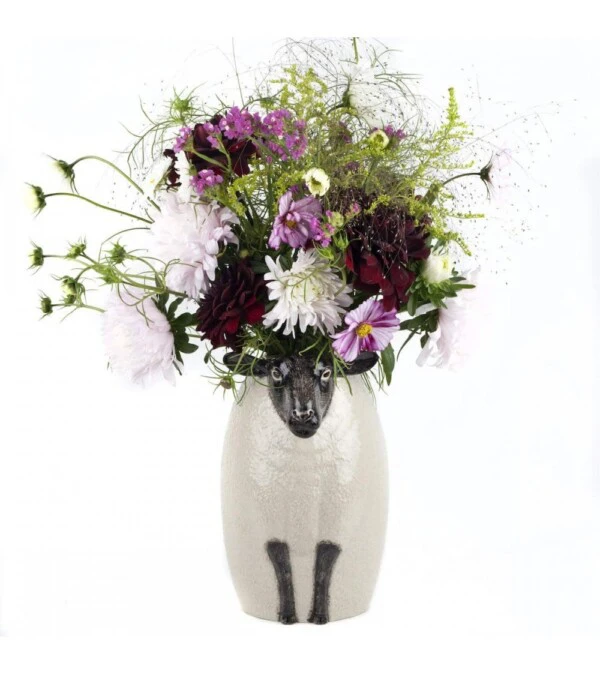 QUAIL CERAMICHE - Pecora bianca vaso per fiori