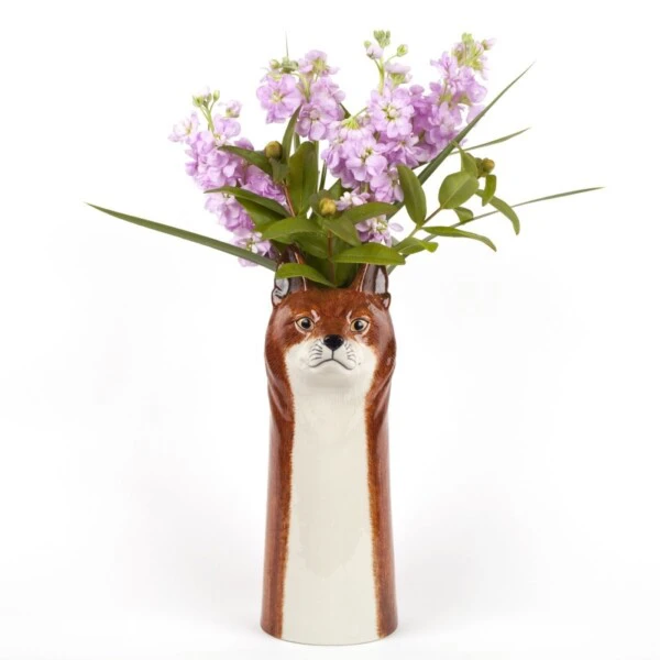QUAIL CERAMICHE - Leone vaso per fiori