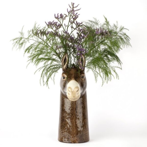 QUAIL CERAMICHE - Leone vaso per fiori