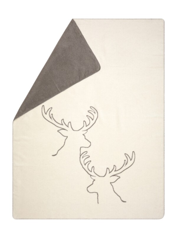 DAVID FUSSENEGGER - SOFFICE COPERTA SAVONA "DEER ALLOVER" (3 Colori)