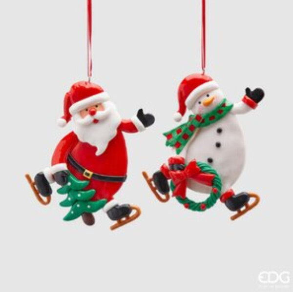 EDG - PORTACANDELA SANTA-CLOWN (2 Modelli)