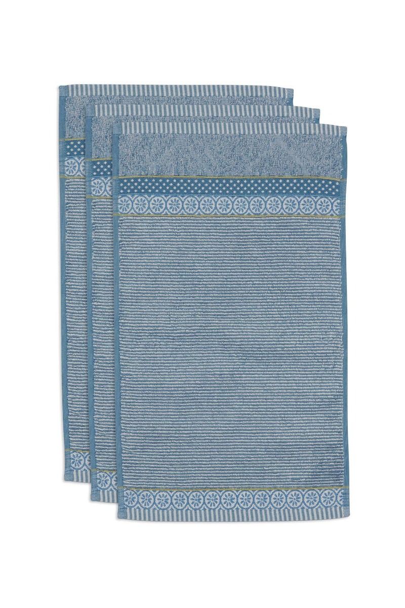 PIP STUDIO - ASCIUGAMANO SOFT ZELLIGE BLU (2 Misure)