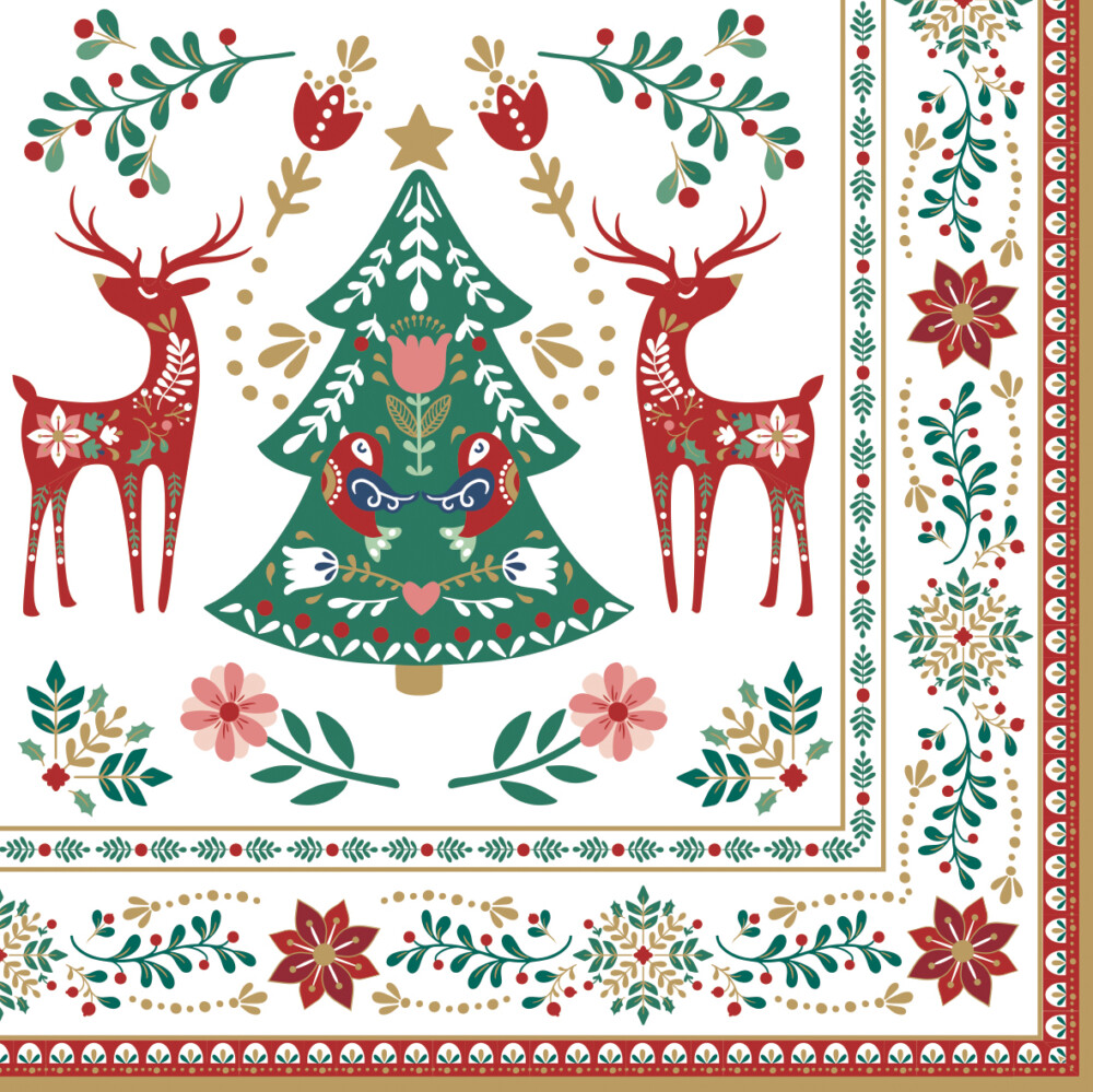 EASY LIFE - 20 TOVAGLIOLI IN CARTA CHRISTMAS FOLK
