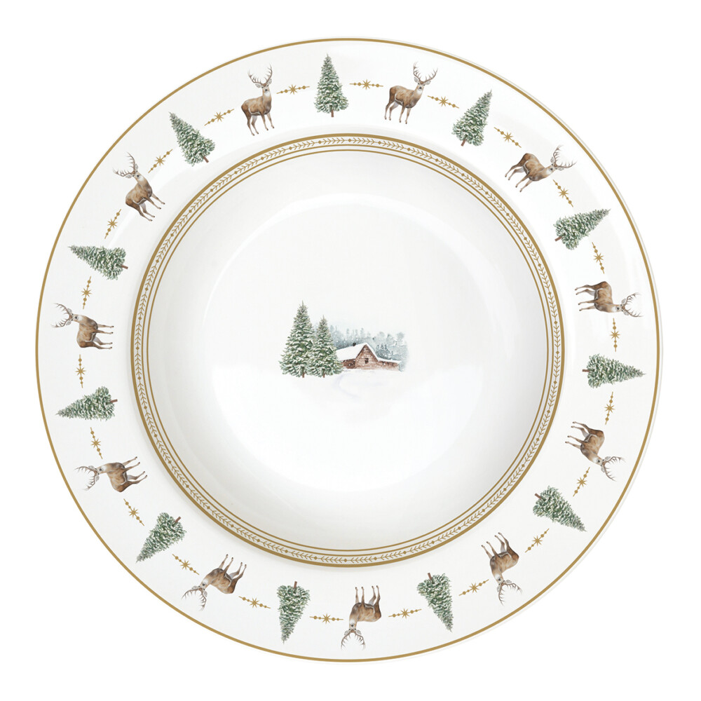 EASY LIFE - SERVIZIO TAVOLA 18 PZ WHITE FOREST - immagine 3