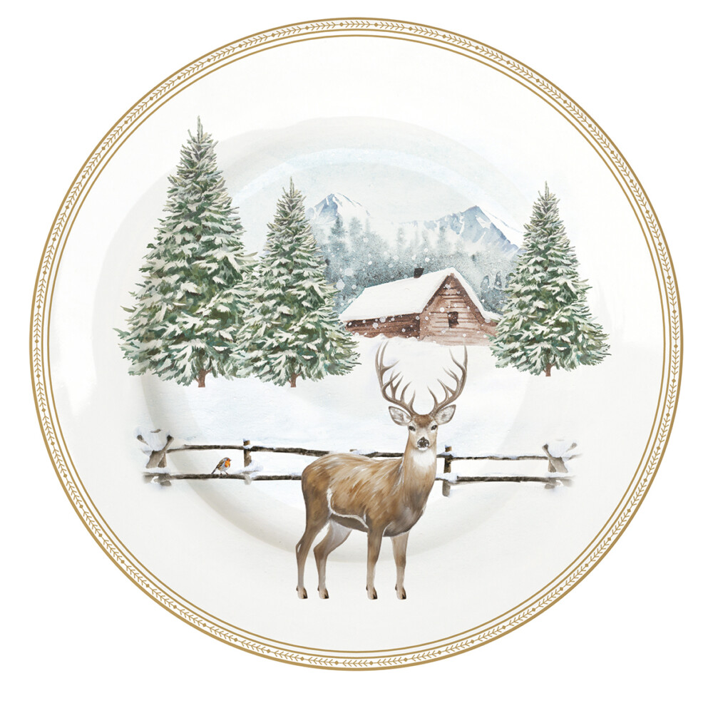 EASY LIFE - SERVIZIO TAVOLA 18 PZ WHITE FOREST - immagine 2